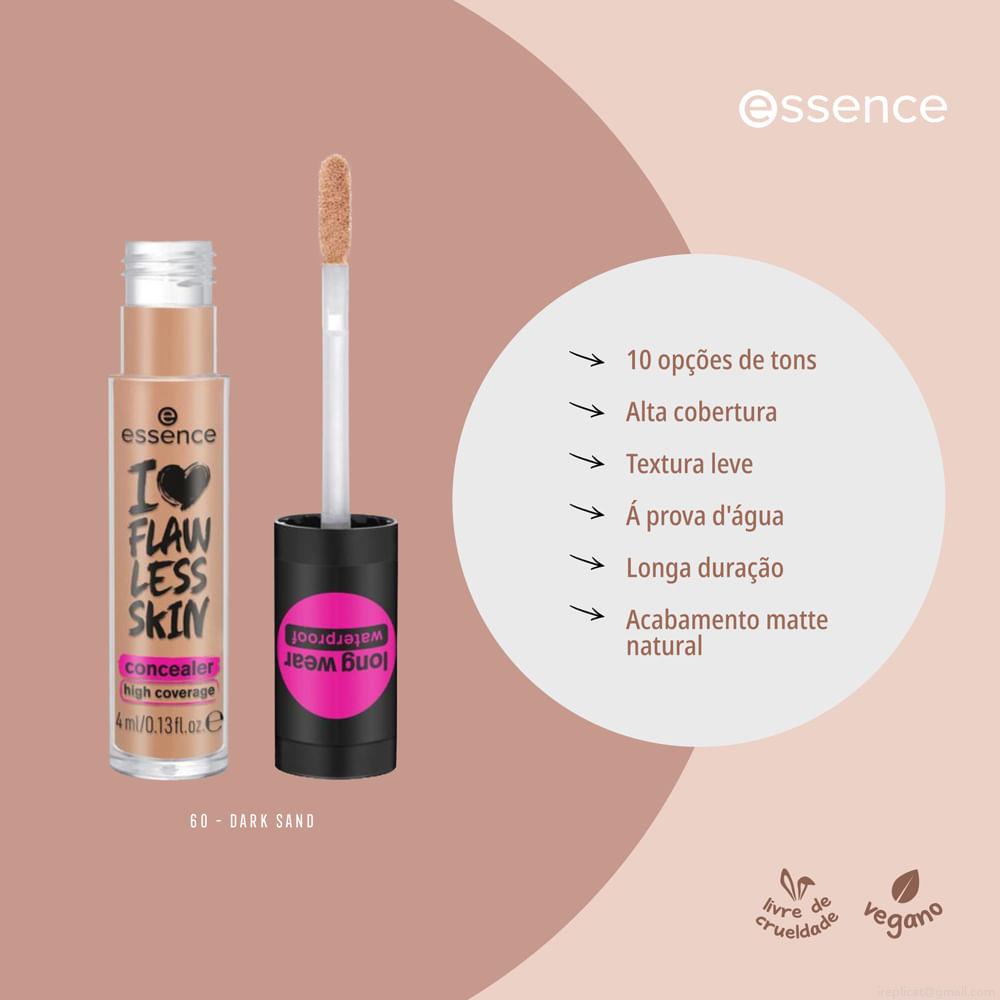 Corretivo Líquido I Love Flawless Skin Essence 60 Dark Sand 4 ml