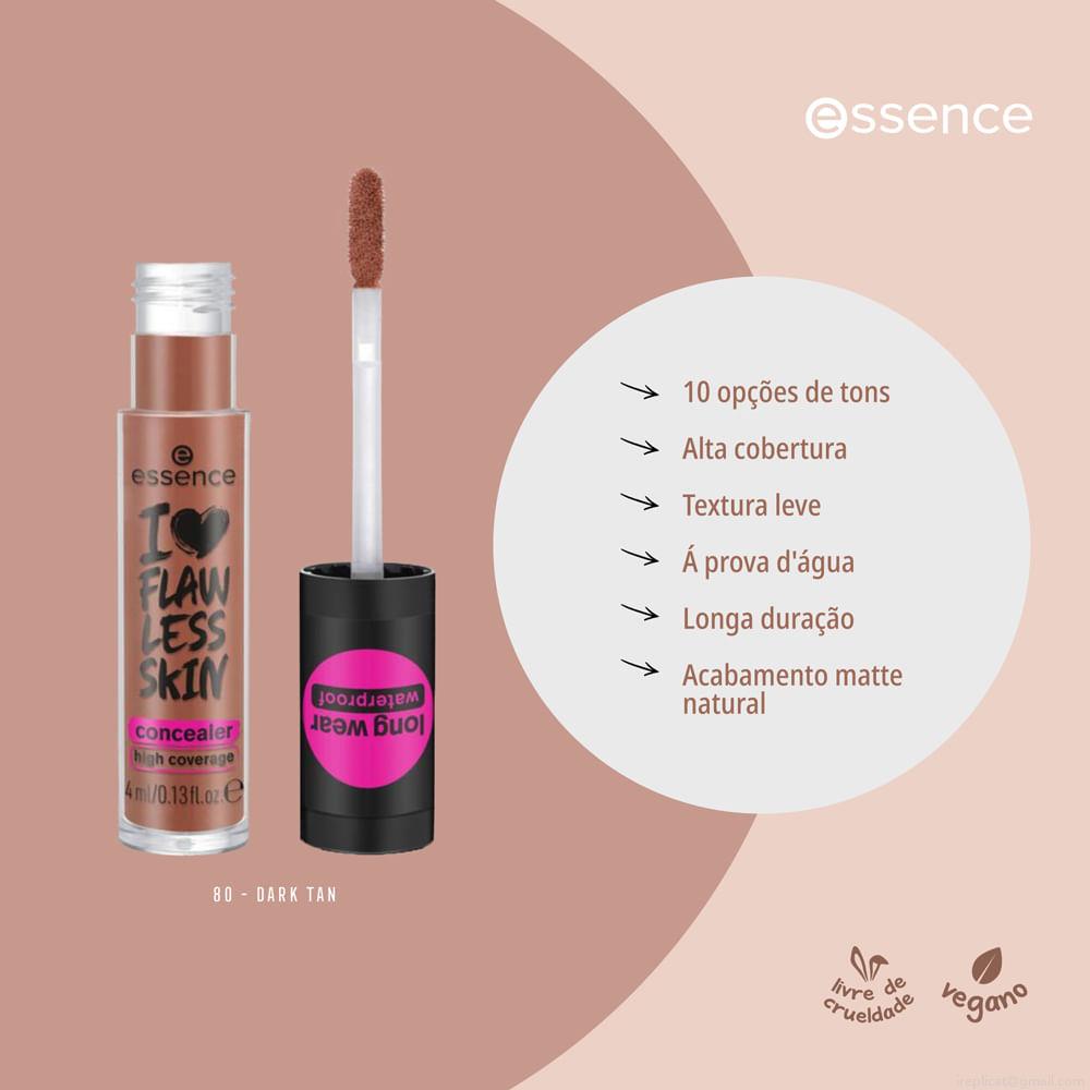 Corretivo Líquido I Love Flawless Skin Essence 80 Dark Tan 4 ml