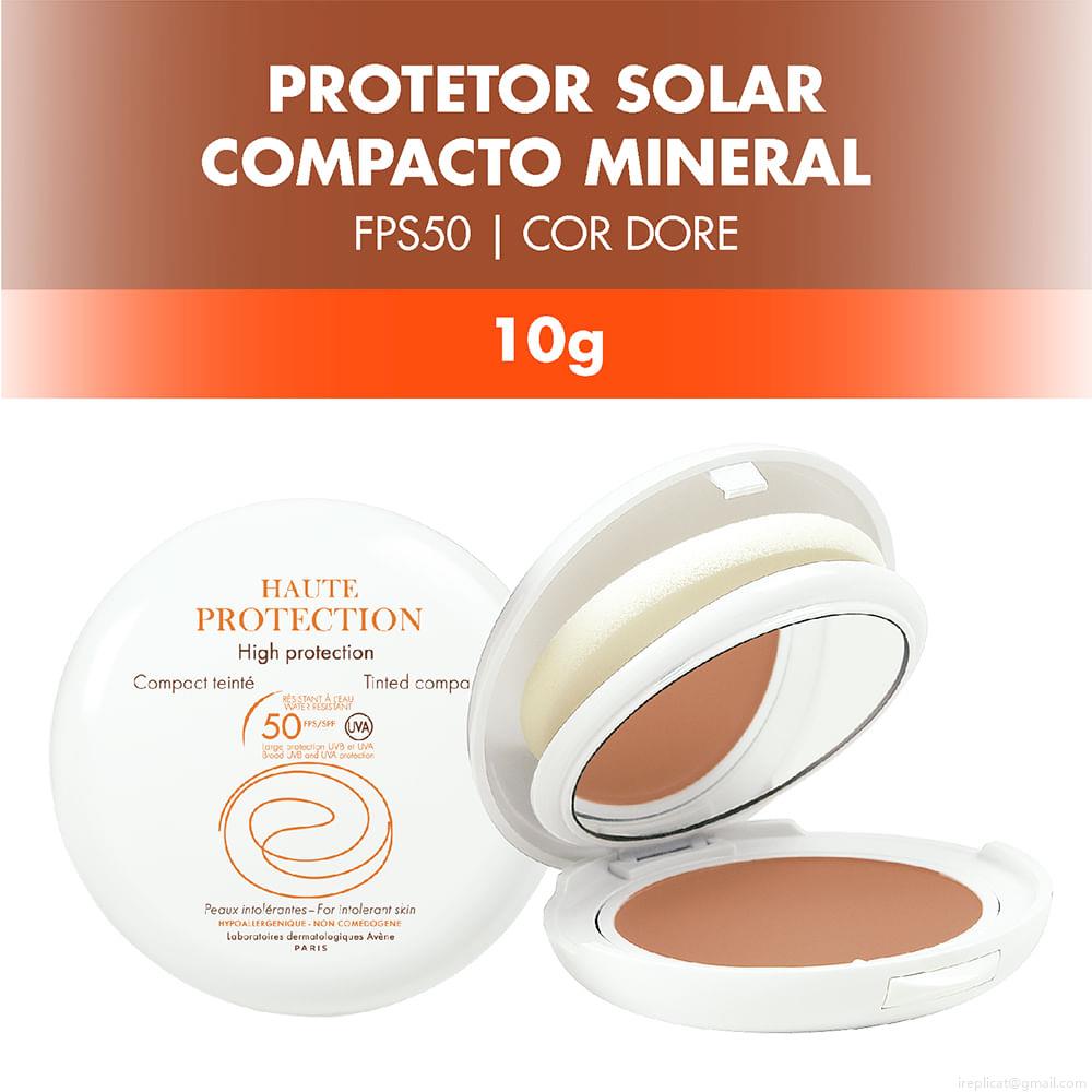 Base Compacta em Pó 2 em 1 Avène Haute Protection FPS 50 Doré 10 g