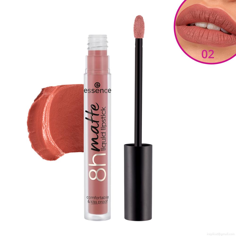 Batom Líquido Matte Essence 8h Matte 02 Silky Hazelnut 2,5 ml