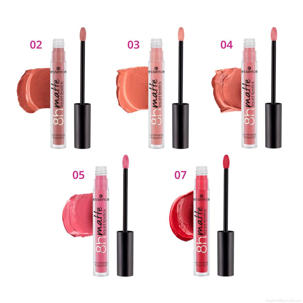 Batom Líquido Matte Essence 8h Matte 04 Rosy Nude 2,5 ml