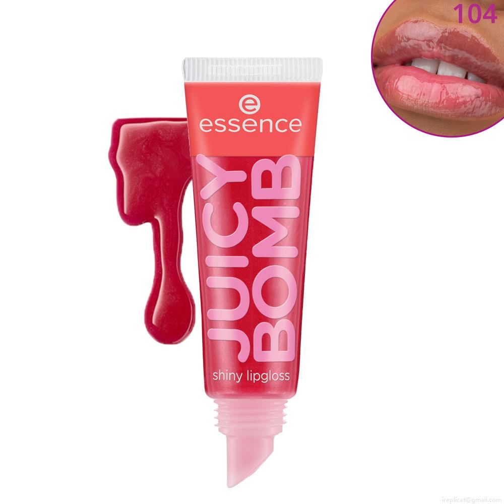 Gloss Labial Líquido Cintilante Essence Juicy Bomb 104 Poppin' Pomegranate 10 ml