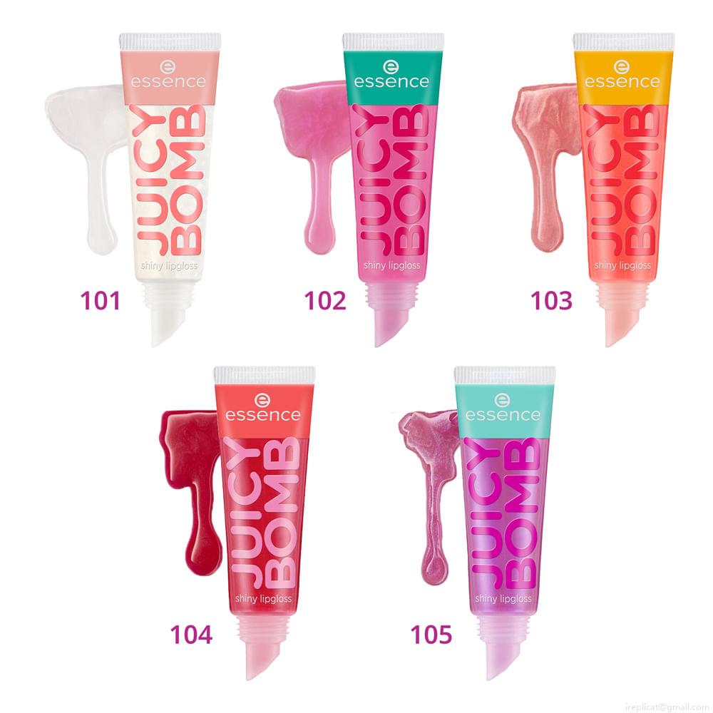 Gloss Labial Líquido Cintilante Essence Juicy Bomb 104 Poppin' Pomegranate 10 ml