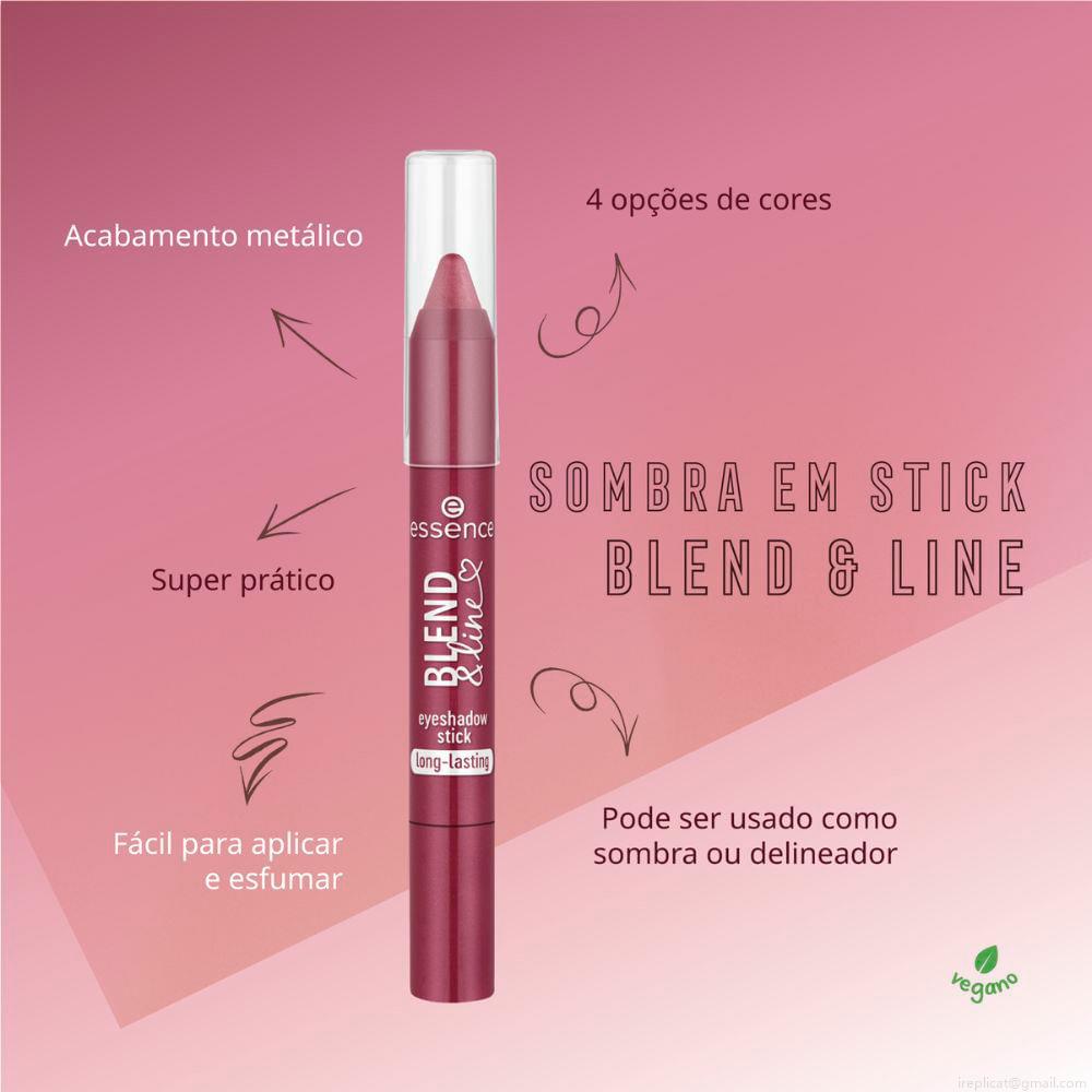 Sombra Em Bastão Essence Blend & Line 02 Oh My Ruby 1,8 g