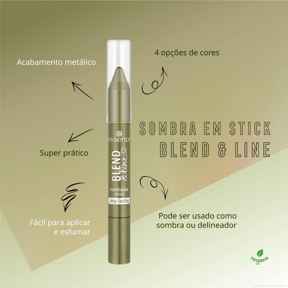 Sombra Em Bastão Essence Blend & Line 03 Feeling Leafy 1,8 g