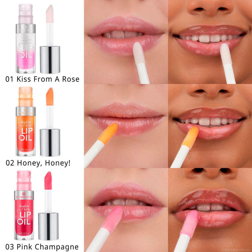 Óleo Labial Cintilante Essence Hydra Kiss 02 Honey, Honey! 4 ml