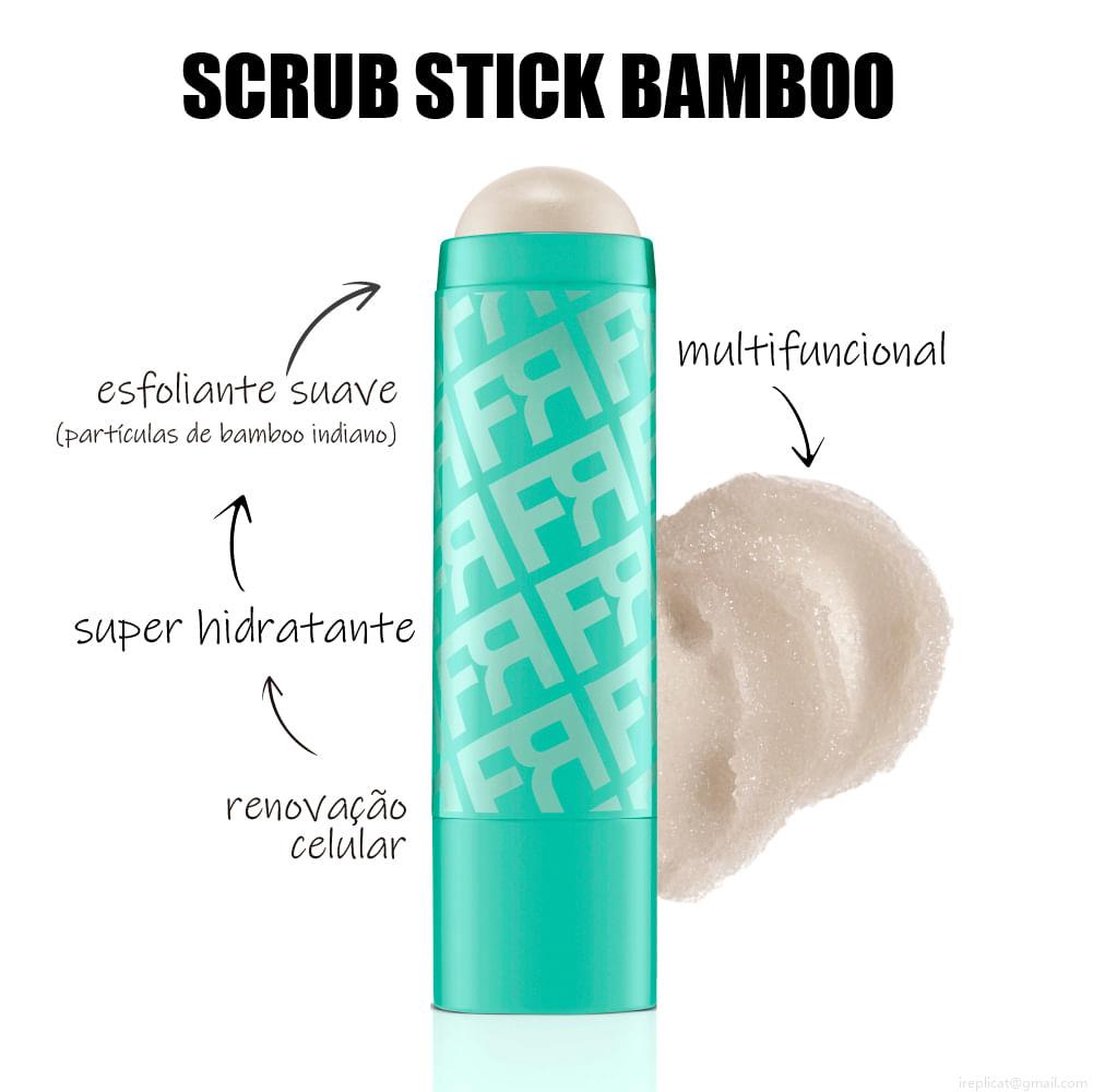 Lip Balm de Esfoliação Fran By Franciny Ehlke Scrub Stick Bamboo 6,2 g