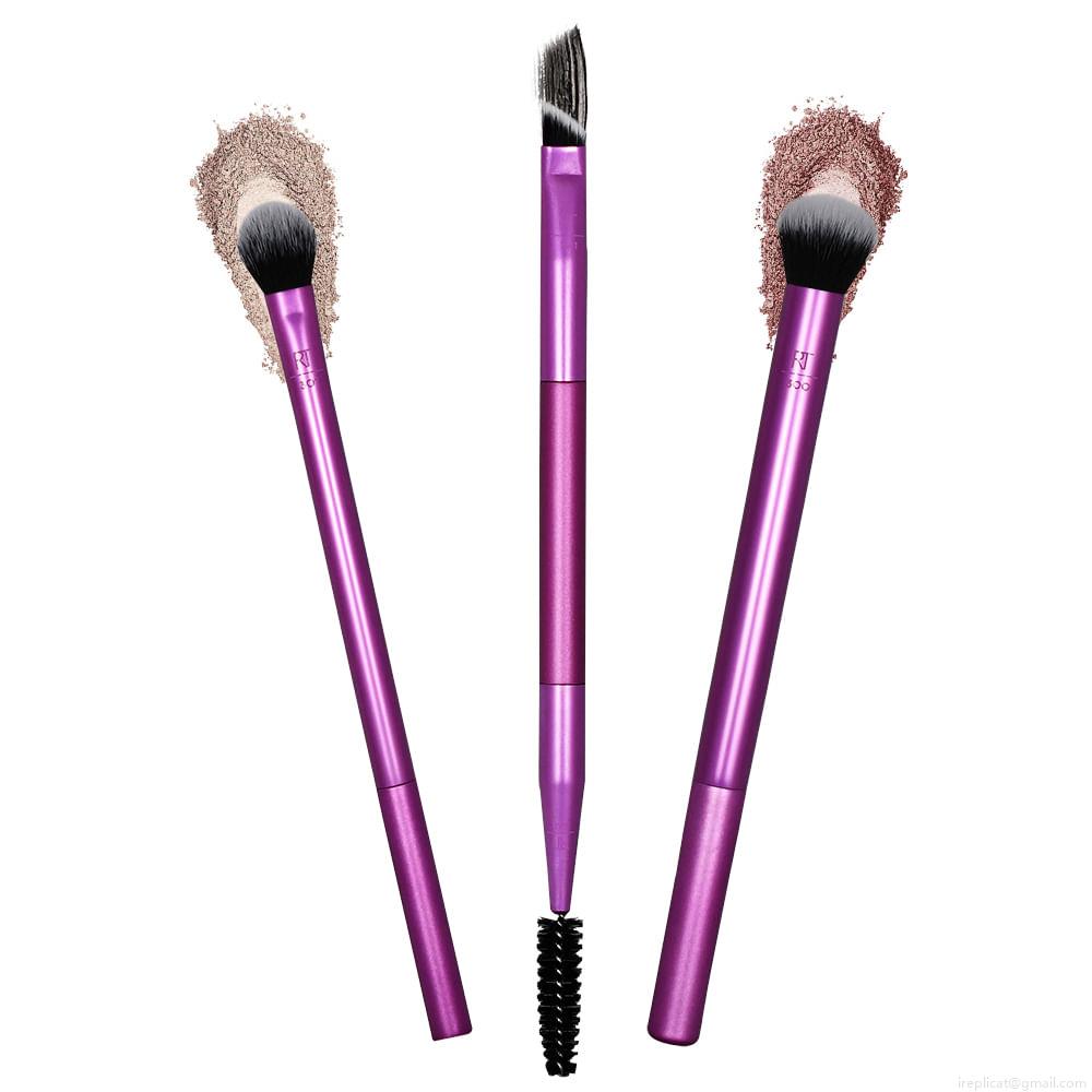 Kit de Pincéis para Maquiagem Real Techniques Eye Shade + Blend Roxo