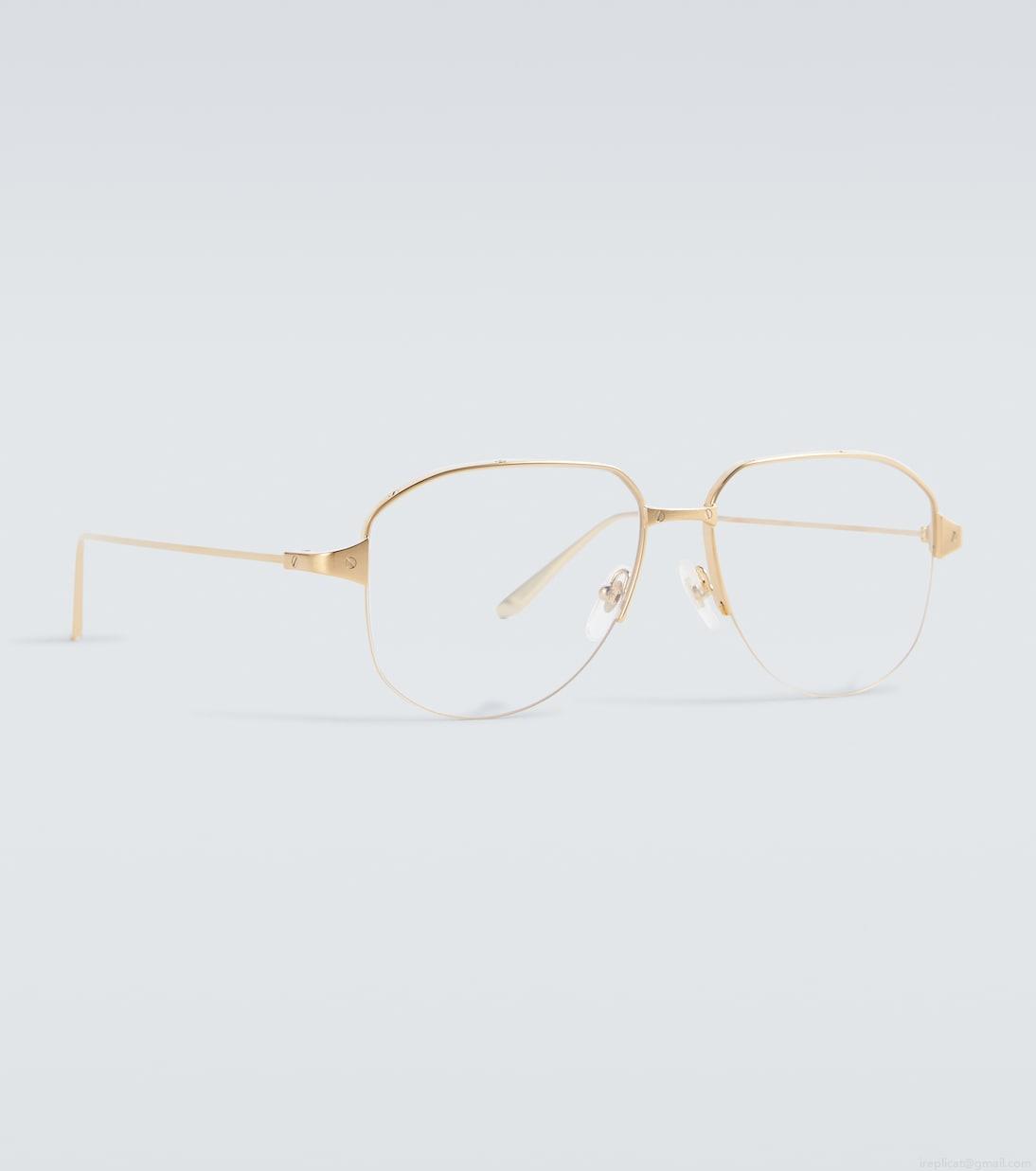 Cartier Eyewear CollectionAviator metal glasses