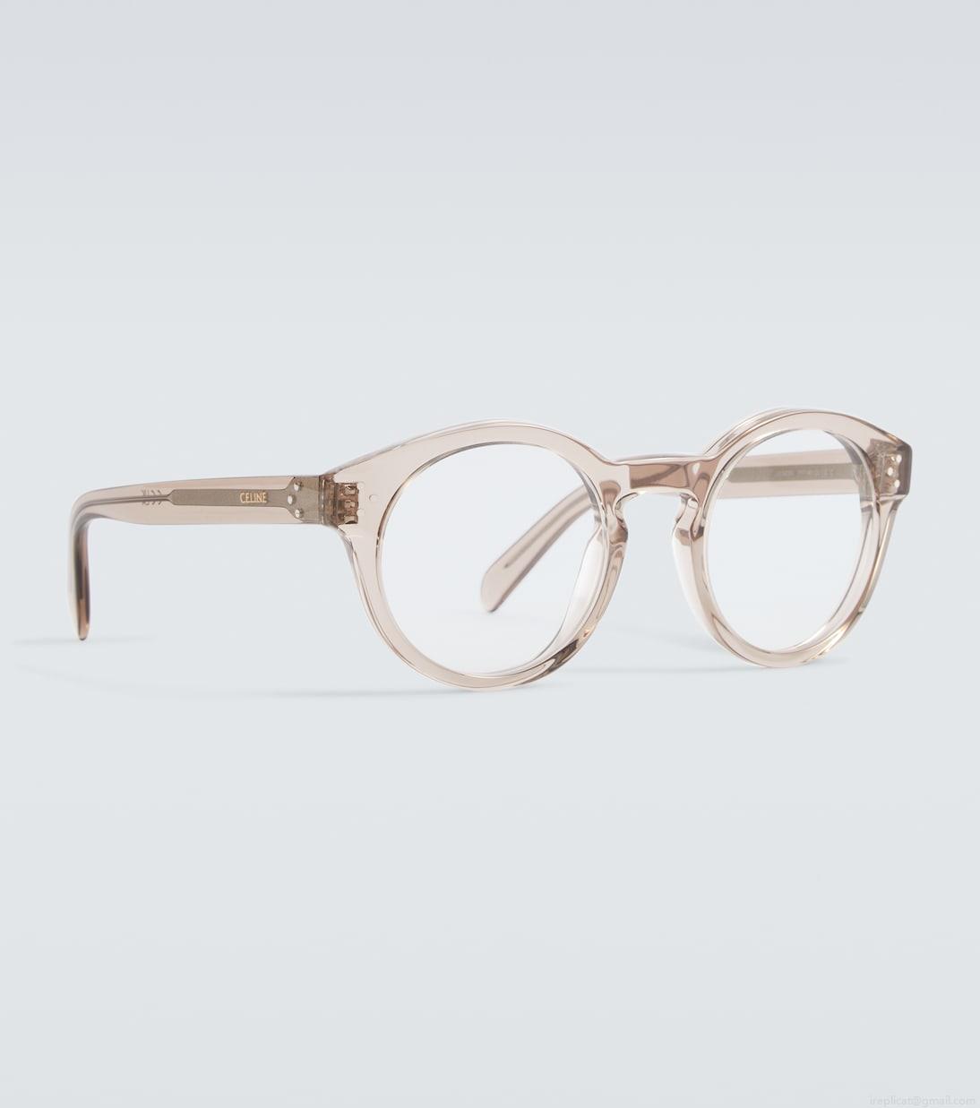 Celine EyewearRound-frame acetate glasses