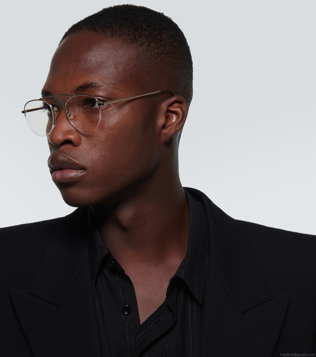 Saint LaurentNew Wave flat-top glasses