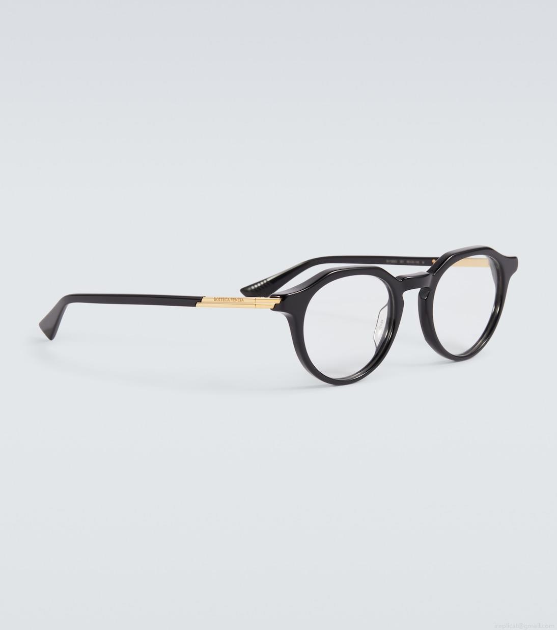 Bottega VenetaRound glasses