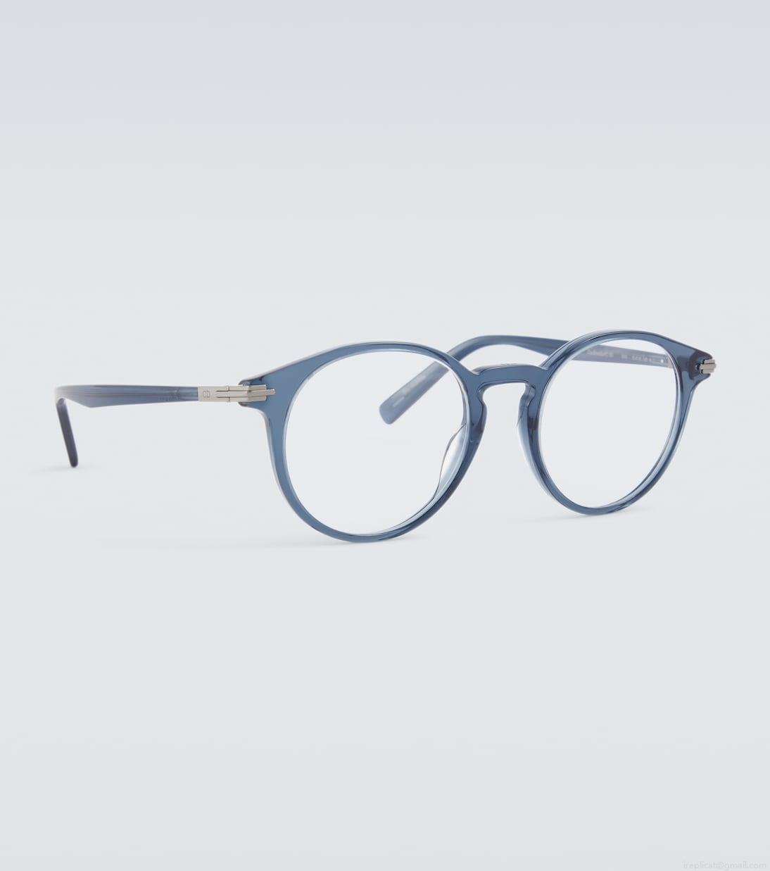 Dior EyewearDiorBlackSuitO R6I round glasses