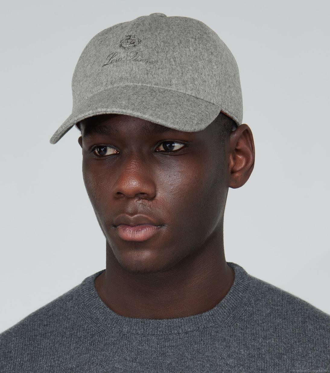 Loro PianaLogo cashmere baseball cap