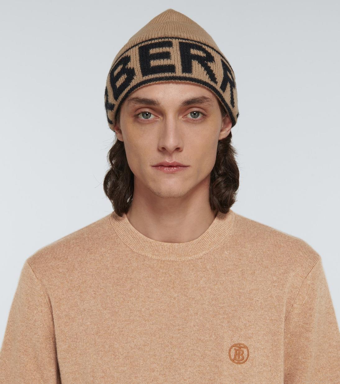 BurberryLogo intarsia cashmere beanie