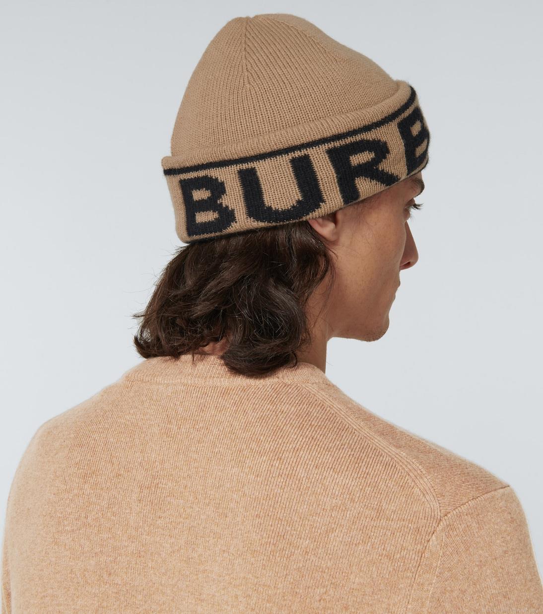 BurberryLogo intarsia cashmere beanie