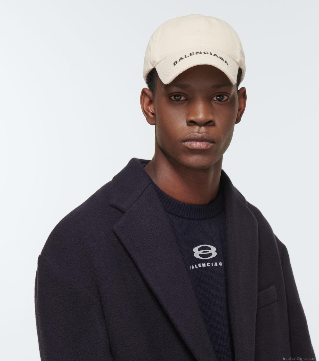 BalenciagaLogo cotton baseball cap