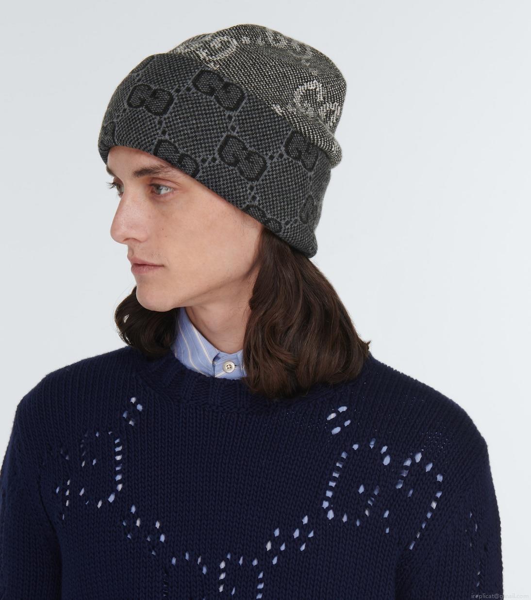 GucciGG jacquard wool beanie