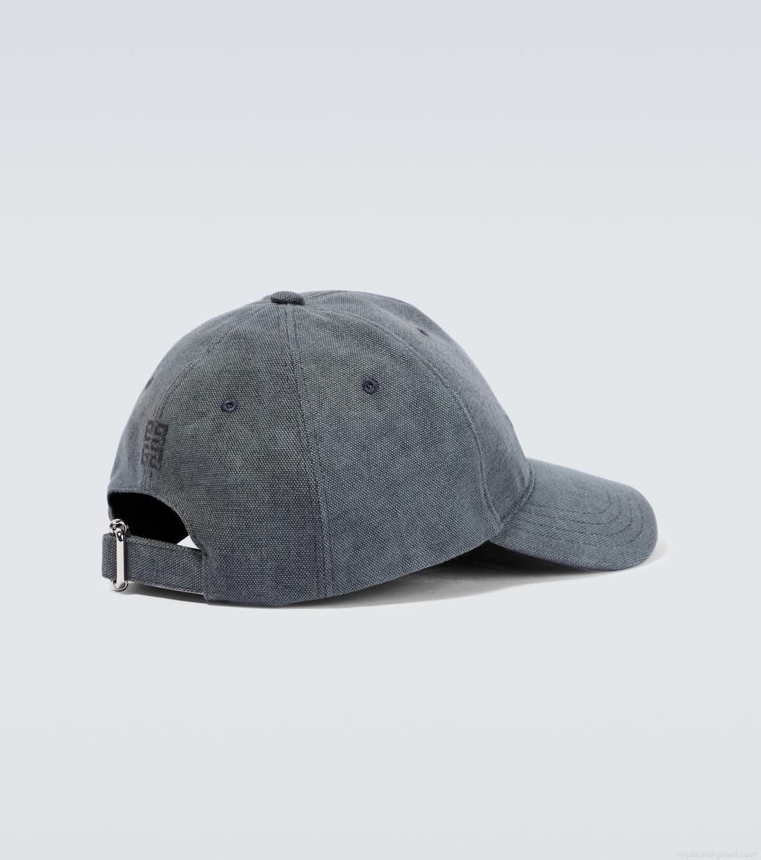 GivenchyEmbroidered cotton cap