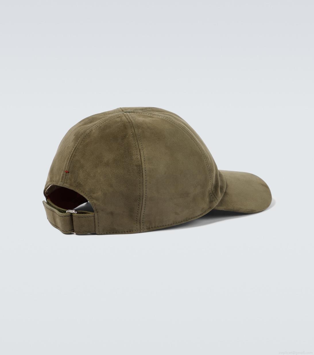 Loro PianaLogo suede baseball cap