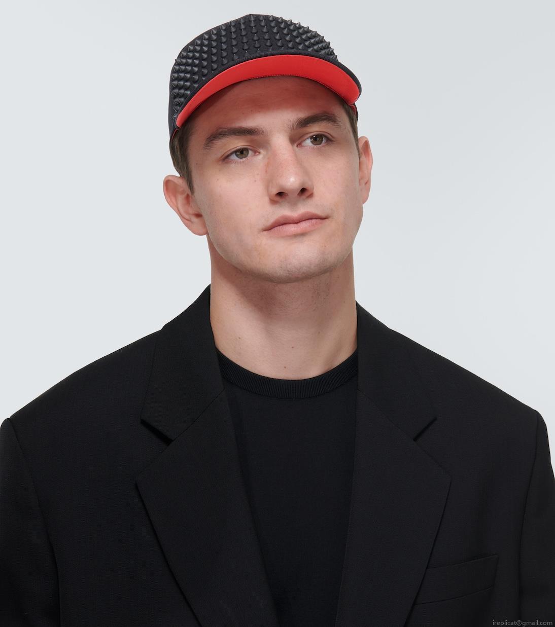 Christian LouboutinEnky Spikes cotton baseball cap