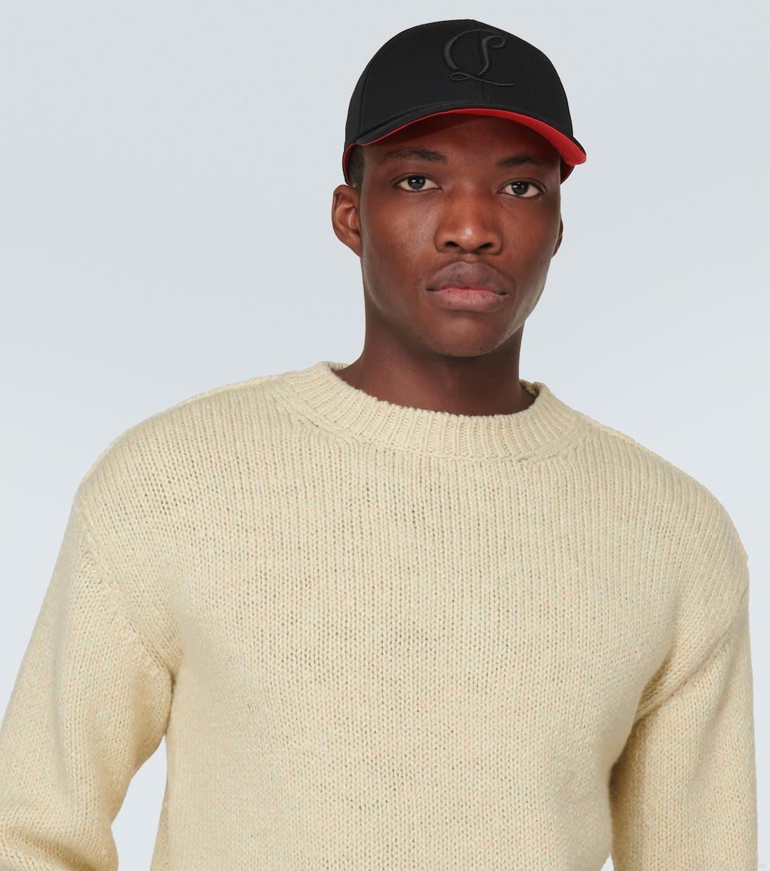 Christian LouboutinMooncrest cotton canvas baseball cap