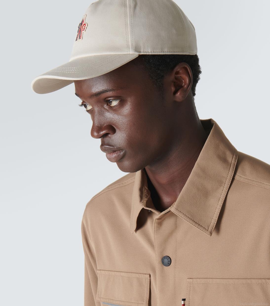 Moncler GrenobleLogo cotton gabardine baseball cap