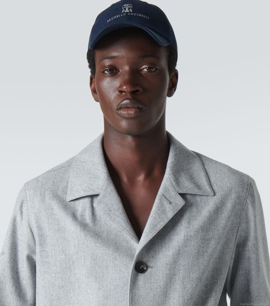 Brunello CucinelliLogo cotton baseball cap