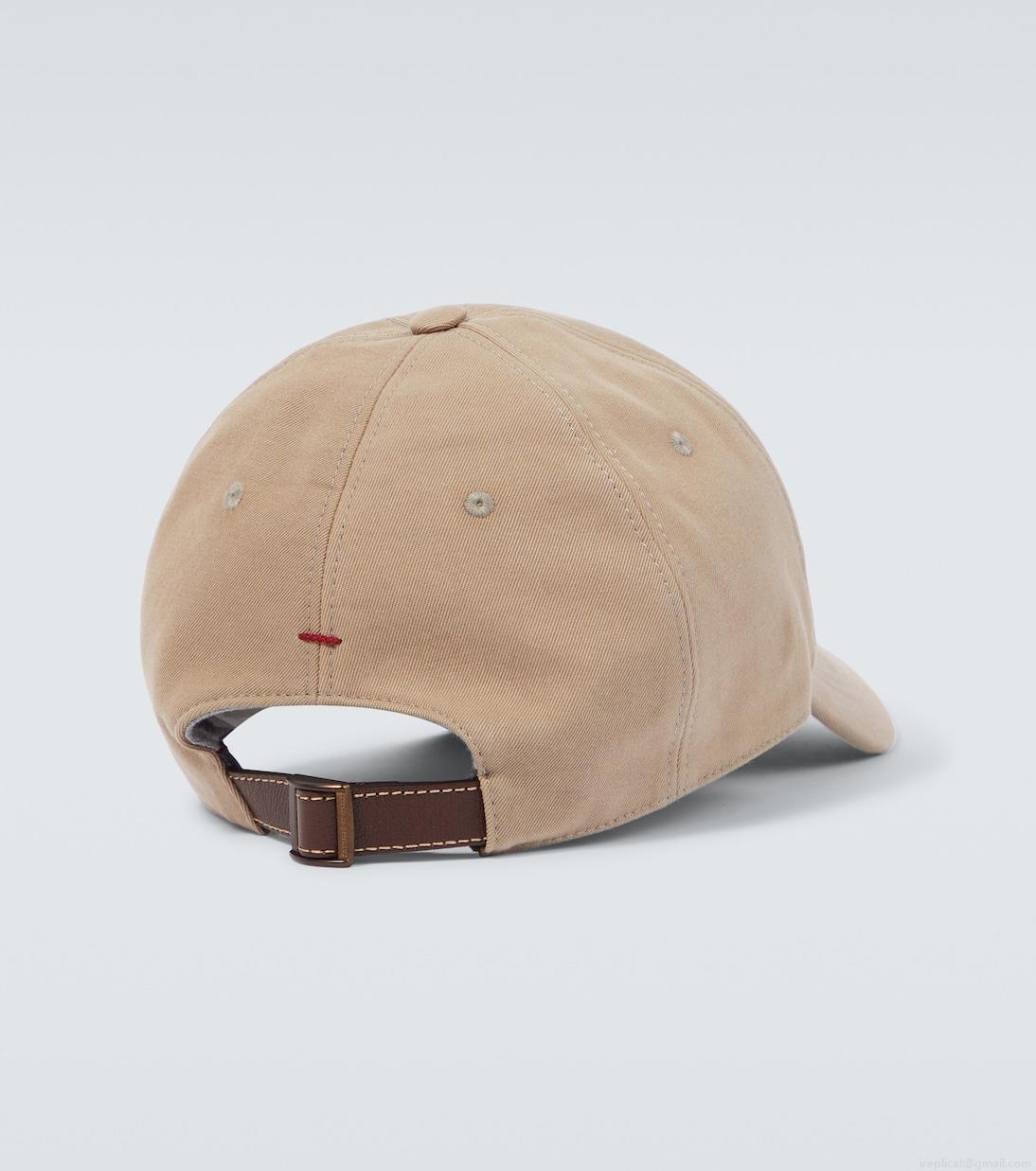 Brunello CucinelliLogo cotton baseball cap