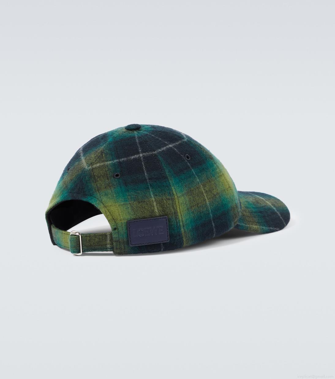 LoeweLogo tartan baseball cap