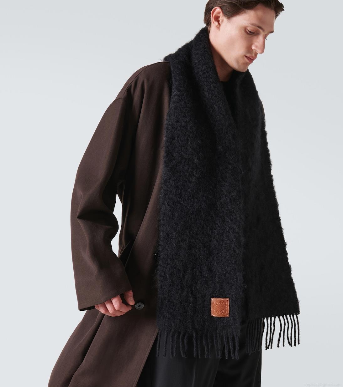 LoeweMohair and wool scarf