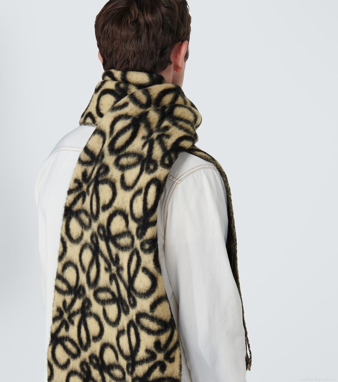 LoeweAnagram alpaca and wool-blend scarf