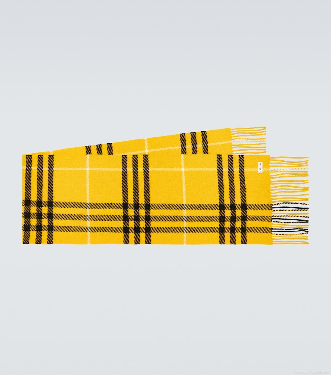 BurberryBurberry Check wool and cashmere scarf