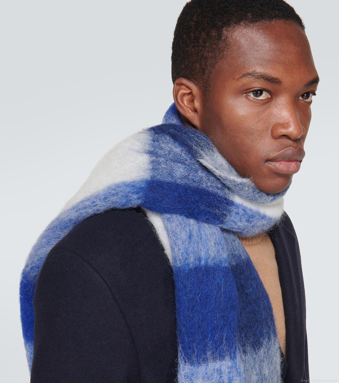 Acne StudiosChecked wool-blend scarf