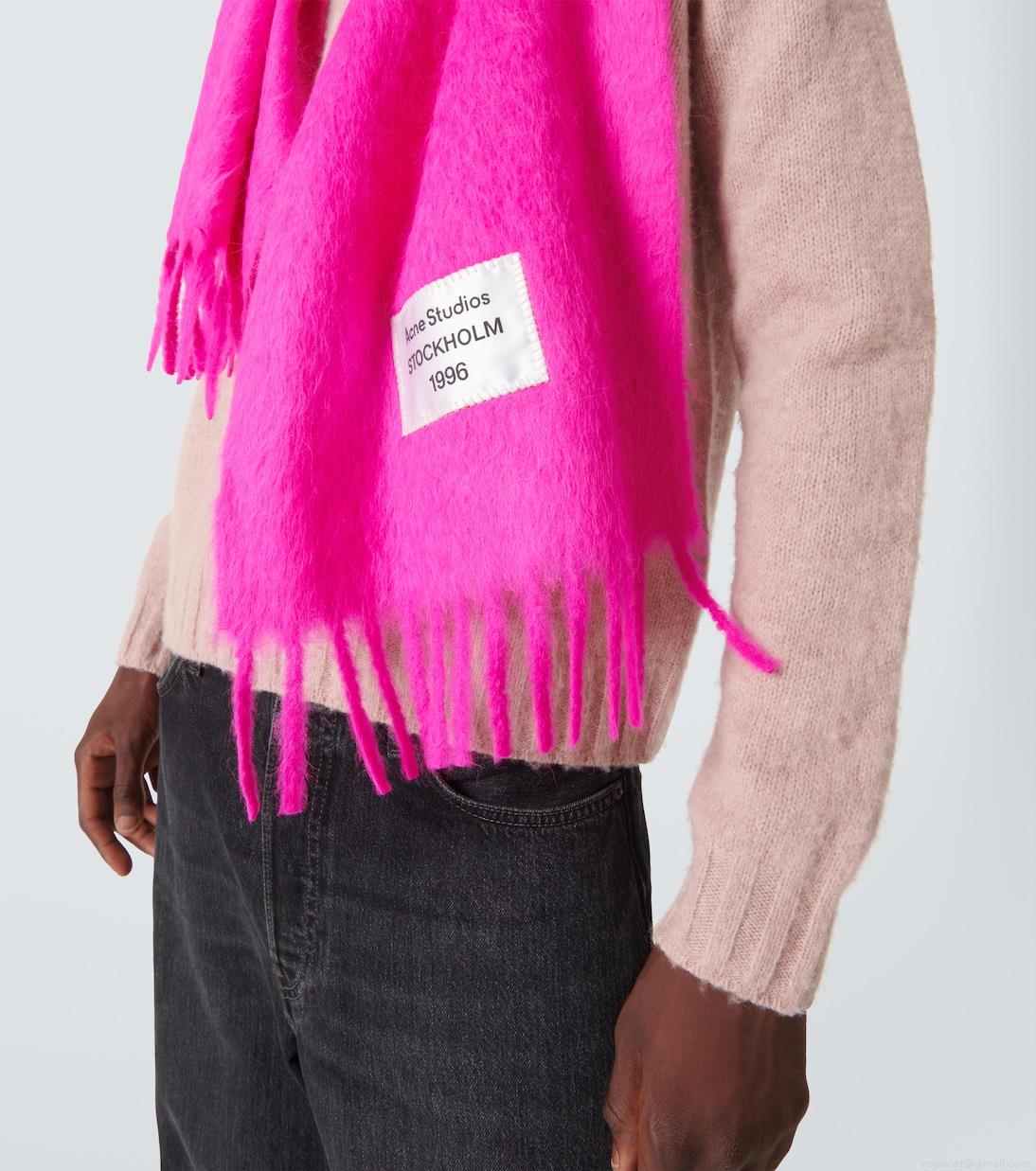 Acne StudiosFringed alpaca-blend scarf