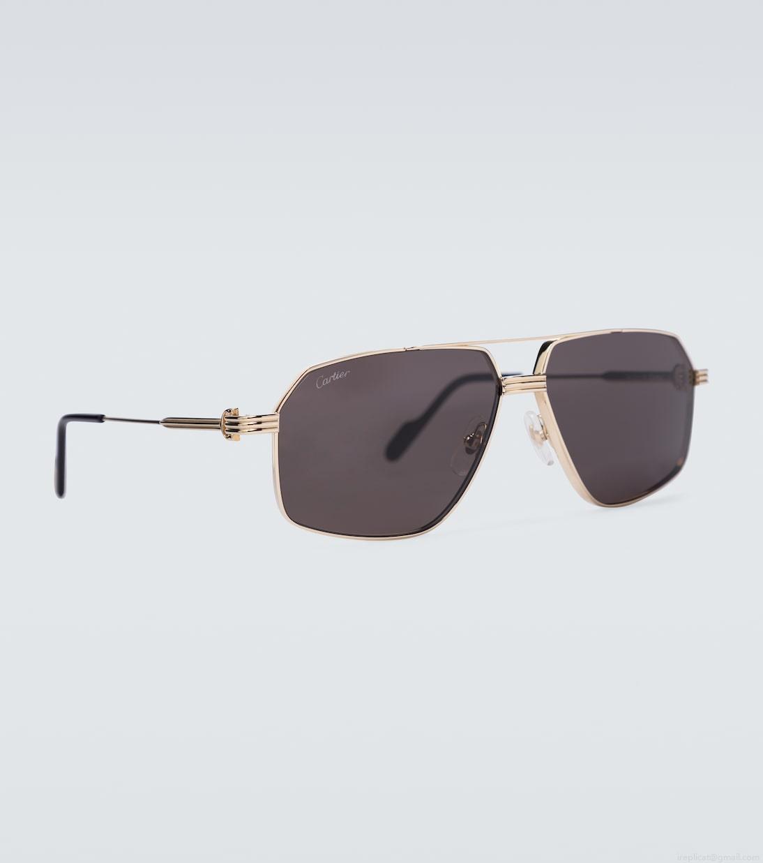 Cartier Eyewear CollectionMetal aviator sunglasses