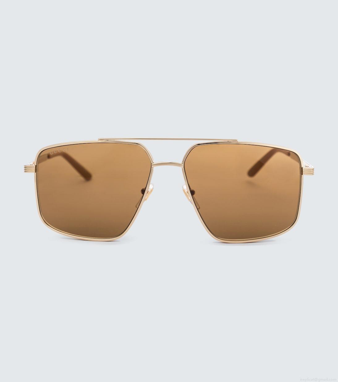 GucciMetal aviator sunglasses