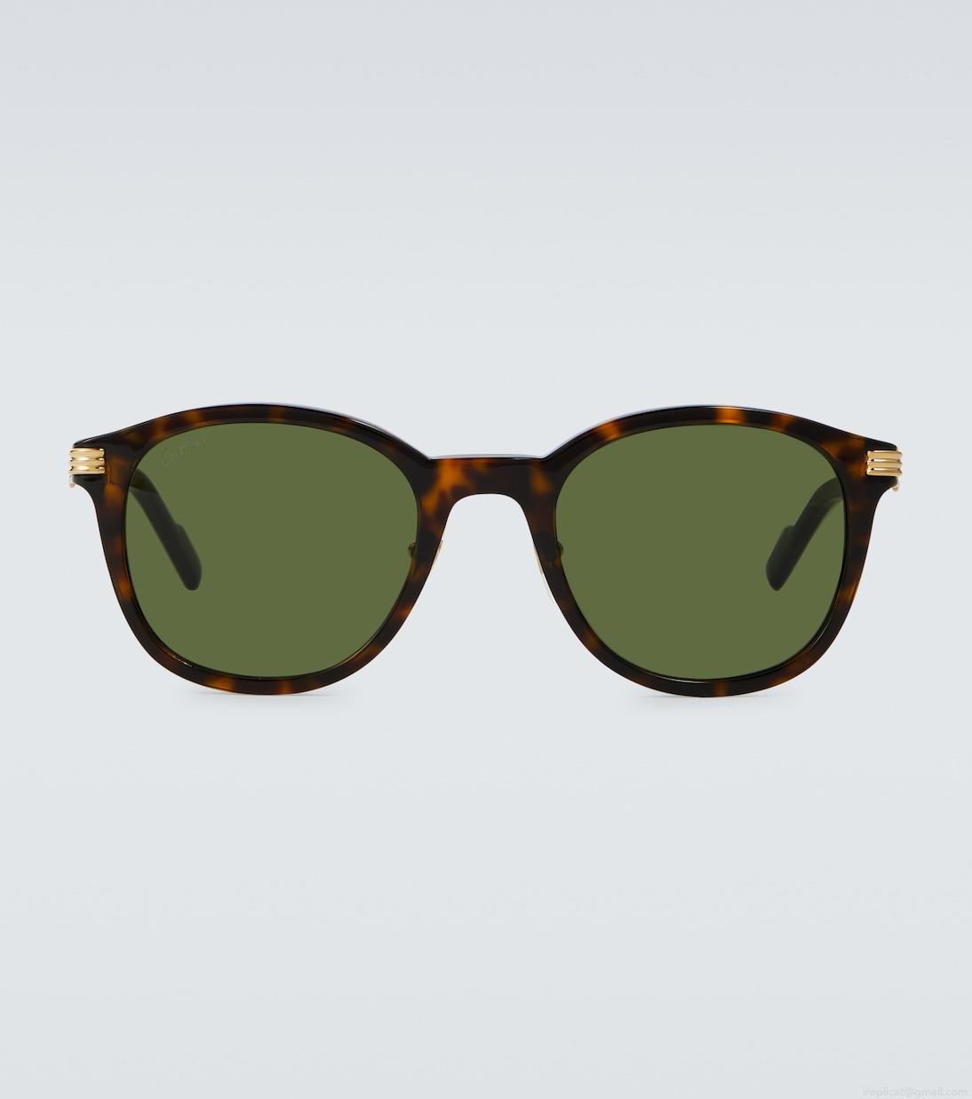 Cartier Eyewear CollectionRounded acetate sunglasses