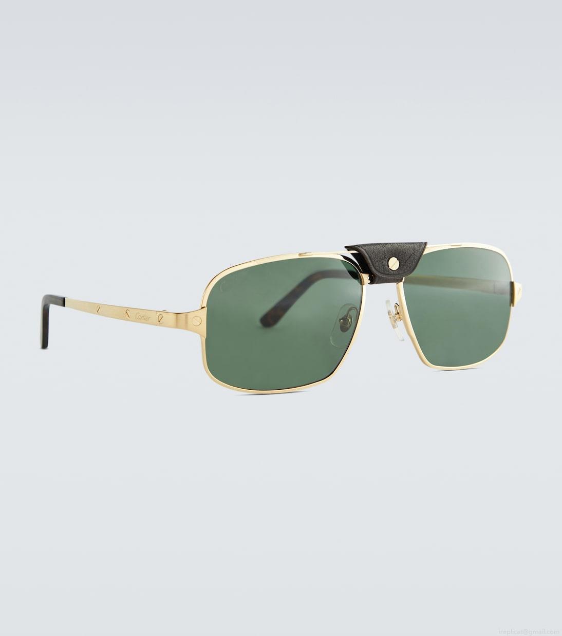 Cartier Eyewear CollectionRectangle-frame acetate sunglasses