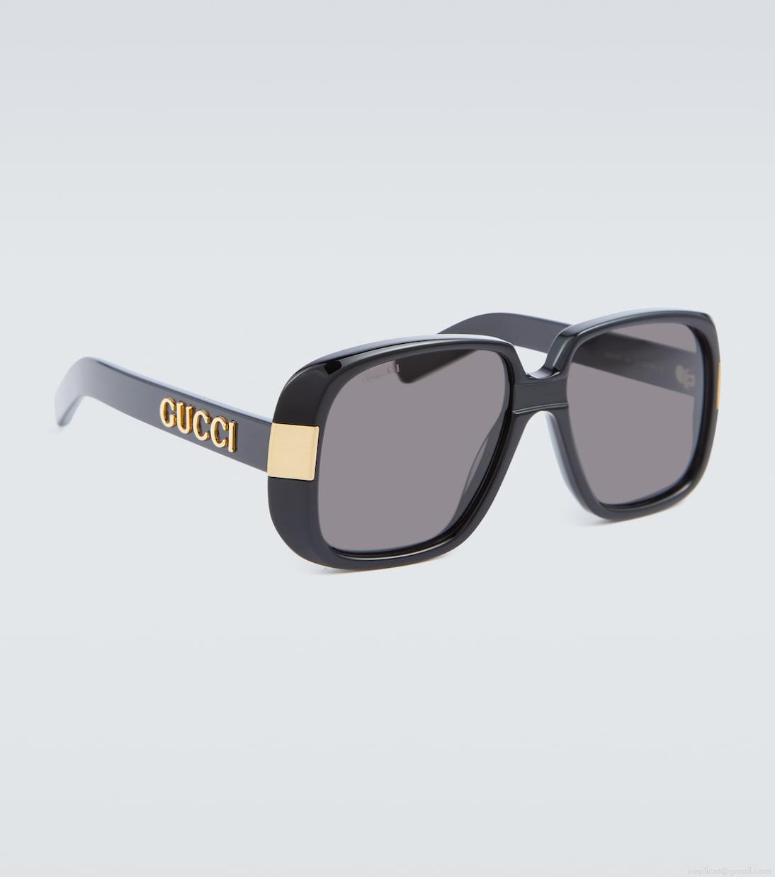 GucciPineapple rectangle-frame sunglasses