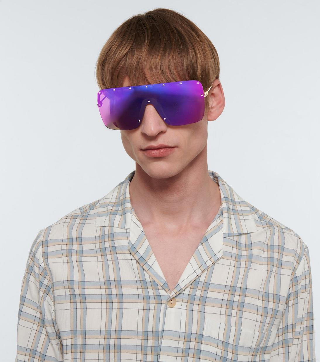 GucciMask-frame sunglasses