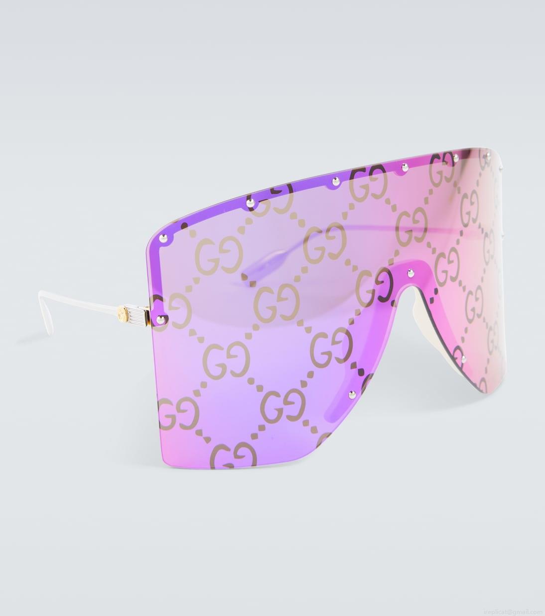 GucciMask-frame sunglasses