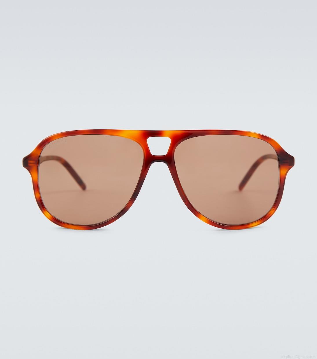 GucciAviator acetate sunglasses