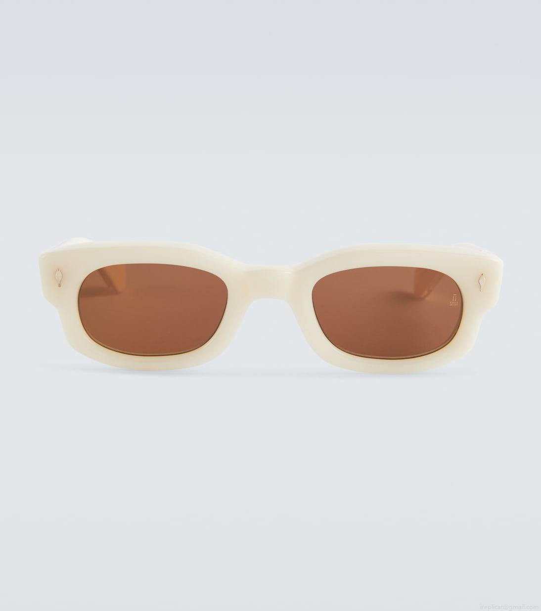 Jacques Marie MageWhiskeyclone rectangular sunglasses