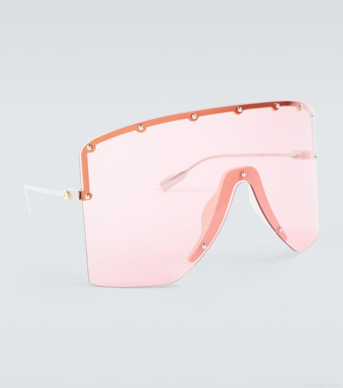 GucciMask-frame sunglasses