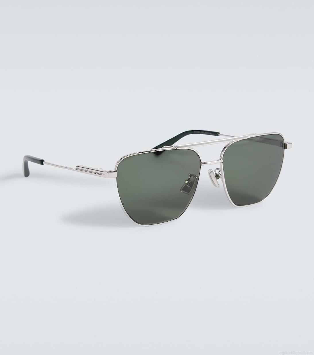 Bottega VenetaMetal-frame sunglasses