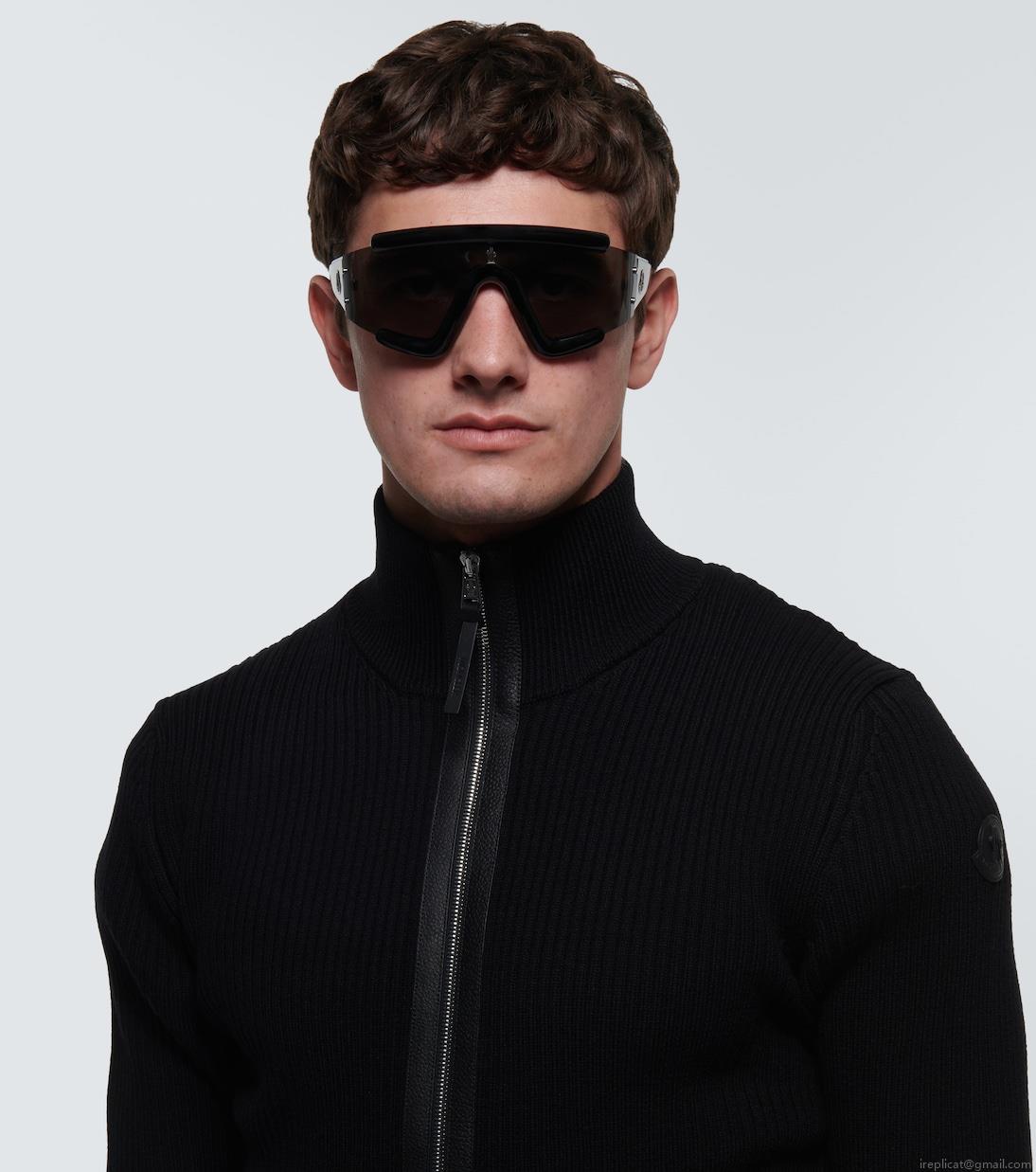 MonclerLancer shield sunglasses