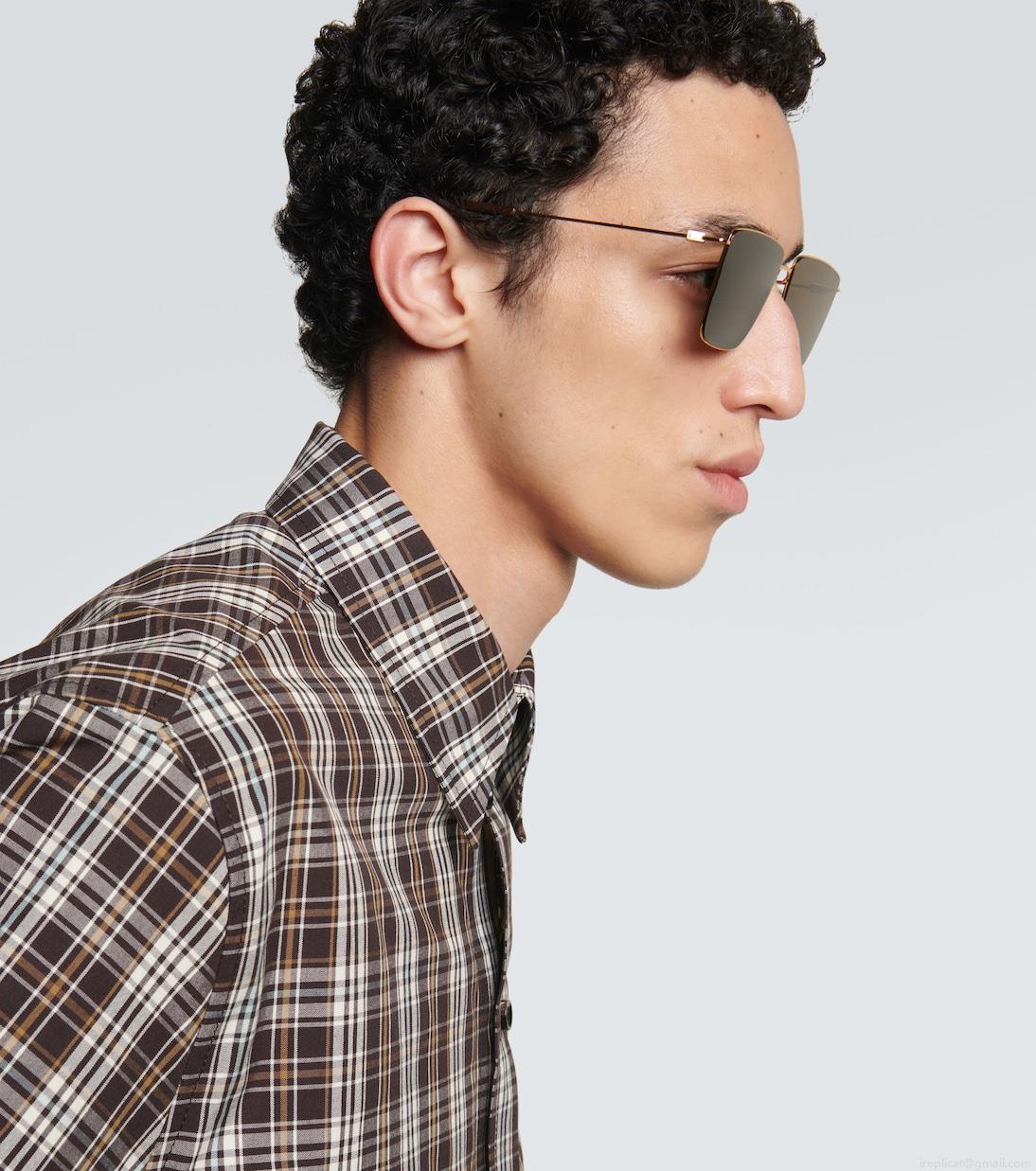 Bottega VenetaUltrathin rectangular sunglasses