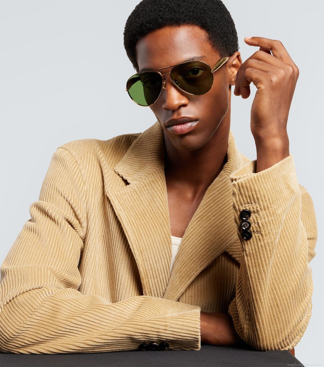 Bottega VenetaSardine aviator sunglasses