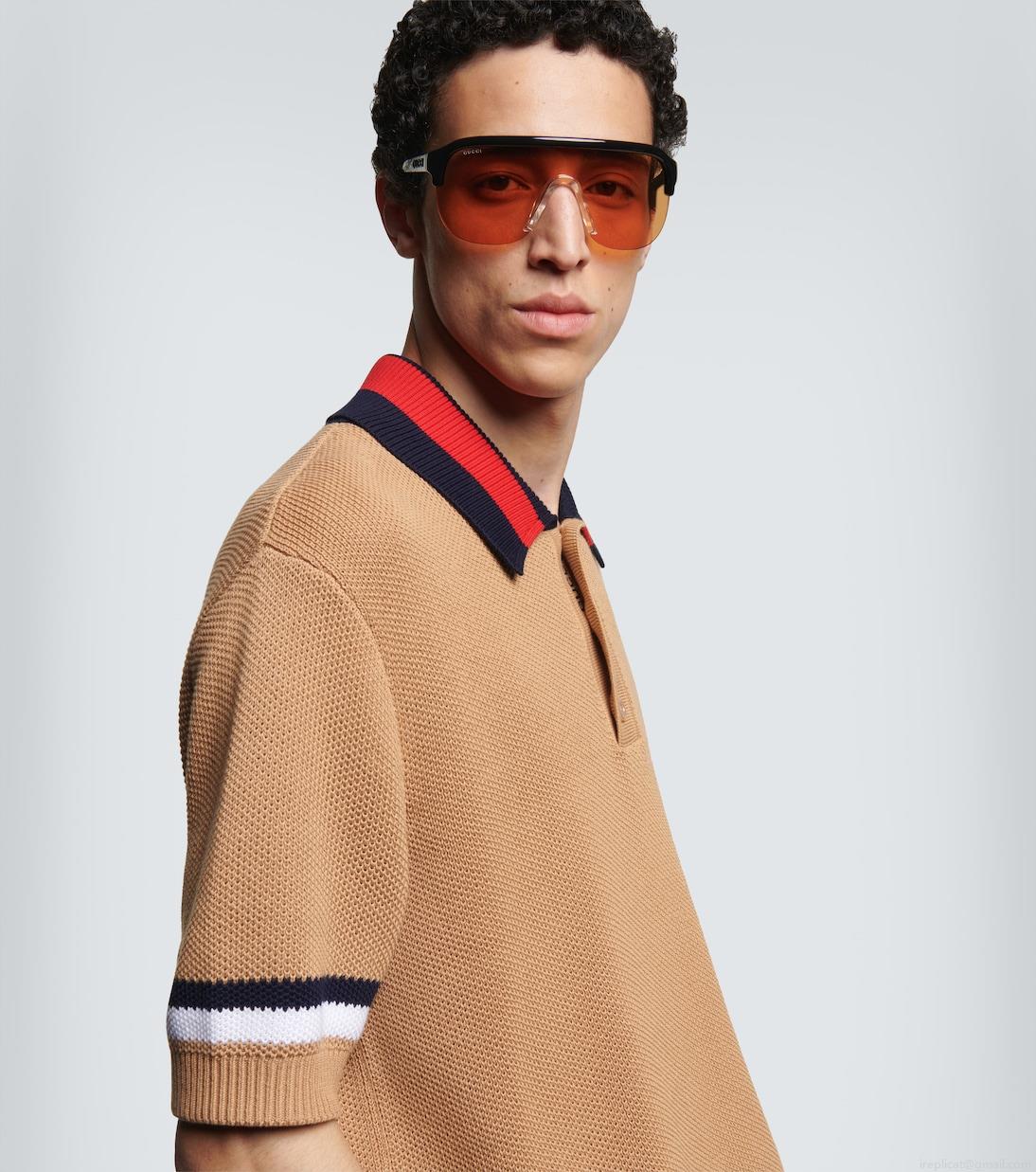 GucciFashion Show flat-top sunglasses